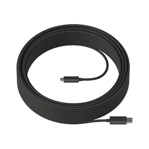 LOGITECH STRONG CAVO USB TIPO A (M) A 24 PIN USB-C (M) USB 3.1 10 MT GRAFITE