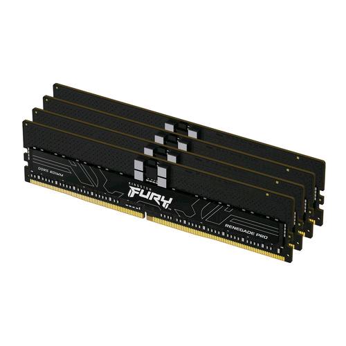 KINGSTON FURY RENEGADE PRO XMP KIT MEMORIA RAM 4x16GB TOT 64GB 6.000MHz TIPOLOGIA DIMM TECNOLOGIA DDR5 CAS 32 BLACK