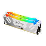 KINGSTON FURY RENEGADE RGB XMP KIT MEMORIA RAM 2x16GB TOT 32GB 6.400MHz TIPOLOGIA DIMM TECNOLOGIA DDR5 CAS 32 WHITE