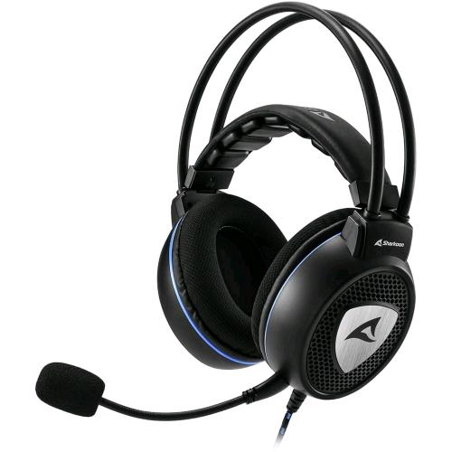 SHARKOON SKILLER SGH10 CUFFIE GAMING USB VIRTUAL SOUND 7.1 RGB NERO