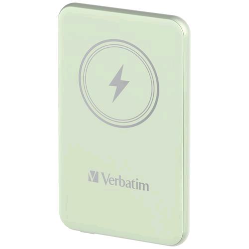 VERBATIM MAGNETIC WIRELESS POWER BANK 5.000mAh RICARICA WIRELESS MAGNETICA 15 W PD 20 W VERDE