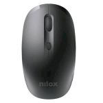 NILOX MOUSE OTTICO RICARCABILE WIRELESS 4 PULSANTI 3.200 DPI NANO RICEVITORE USB-C NERO