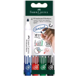 FABER CASTELL MARCATORE PER LAVAGNA PUNTA TONDA NERO CONF 10 Pz.