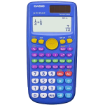 CASIO FX-55PLUS CALCOLATRICE SCIENTIFICA 12 CIFRE DISPLAY LCD 240 FUNZIONI AZZURRO