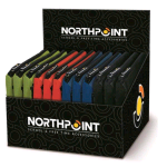 LEBEZ ESPOSITORE MAXI TASCETTA ASTUCCIO 2 ZIP 24X15X6 CM IN POLIESTERE COLORI ASSORTITI CONF 12 Pz. 