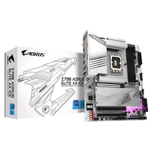 GIGABYTE Z790 AORUS ELITE AX ICE SCHEDA MADRE INTEL Z790 EXPRESS LGA 1700 4 x DDR5 WI-FI ATX