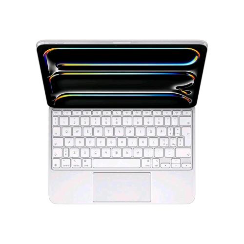 APPLE MAGIC KEYBOARD iPAD PRO 11" (M4) CUSTODIA E TASTIERA CON TRAKPAD RETROILLUMINATO APPLE SMART CONNECTOR ITALIANA BIANCO