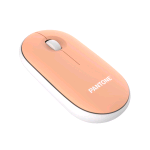 PANTONE PT-MS001E MOUSE OTTICO WIRELESS SILENT CLICK CON RICEVITORE USB DPI REGOLABILI BIANCO ARANCIONE