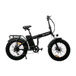 ITALIA POWER FORCE BICICLETTA ELETTRICA PIEGHEVOLE A PEDALATA ASSISTITA 250W RUOTE DA 20" X 4" DISPLAY LCD AUTONOMIA 40 KM NERO