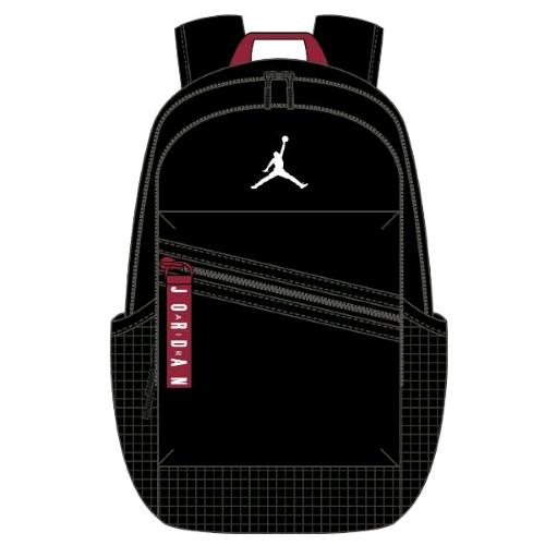 JORDAN AIR PATROL ZAINO PER NOTEBOOK 30X49.5X18 CM IN POLIESTERE 2 SCOMPARTI 2 TASCHE FRONTALI 2 TASCHE LATERALI NERO