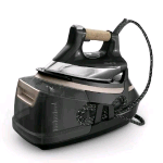 ROWENTA DG9661F0 ECO STEAM PRO FERRO DA STIRO CON CALDAIA 2800W SERBATOIO 1.3 LT 8 BAR PIASTRA MICROSTEAM 5 IMPOSTAZIONI AUTOMATICHE NERO BEIGE