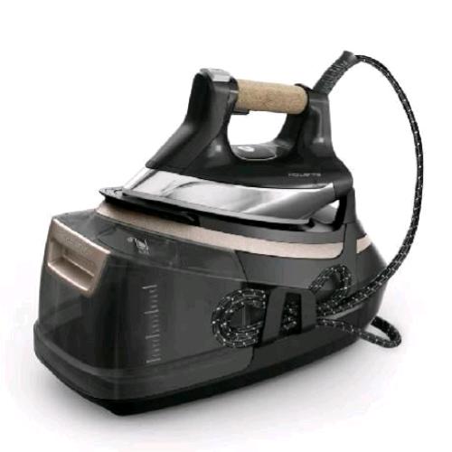 ROWENTA DG9661F0 ECO STEAM PRO FERRO DA STIRO CON CALDAIA 2800W SERBATOIO 1.3 LT 8 BAR PIASTRA MICROSTEAM 5 IMPOSTAZIONI AUTOMATICHE NERO BEIGE