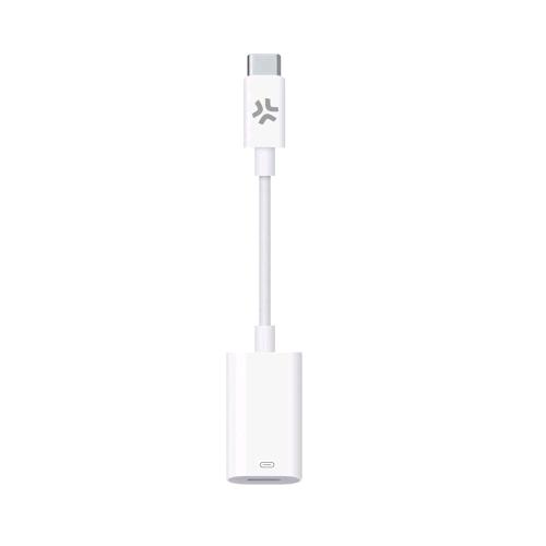 CELLY ADATTATORE DA USB-C MASCHIO A LIGHTNING FEMMINA BIANCO