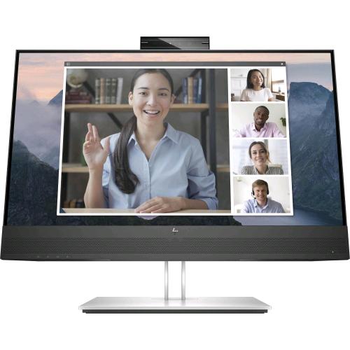 HP E24mv G4 CONFERENCING MONITOR 23.8" LED FULL HD 16:9 250 CD/mq 5ms CONTRASTO 1000:1 60Hz ALTOPARLANTI WEB CAM INTEGRATA 5MPx HUB USB-A 1 x VGA 1 x HDMI 
