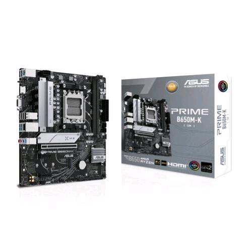 ASUS PRIME B650M-K AMD B650 PRESA DI CORRENTE AM5 MICRO ATX 2 x DDR5 DIMM 