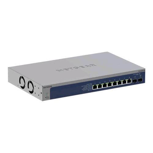NETGEAR XS508TM-100EUS SWITCH GESTITO 8 x 10/25 Gigabit Ethernet + 2 x 10 Gb Ethernet SFP+ (uplink) DESKTOP MONTABILE SU RACK