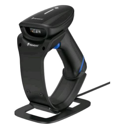 NEWLAND HR22 DORADA II 2D CMOS LETTORE DI CODICI A BARRE PORTATILE 1D/2D WIRELESS BLUETOOTH KIT DOCKING STATION + CAVO USB NERO