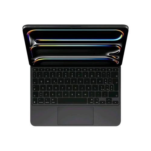 APPLE MAGIC KEYBOARD iPAD PRO 11" (M4) CUSTODIA TASTIERA E CARTA CON TRACKPAD RETROILLUMINATO APPLE SMART CONNECTOR QWERTY ITALIANA NERO