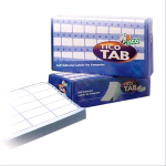 TICO TAB 1 ETICHETTE ADESIVE A MODULO CONTINUO 89X36.2 mm CORSIA SINGOLA BIANCO CONF 4000 Pz.