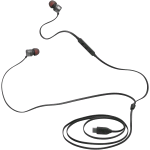 JBL TUNE 310 C AURICOLARI IN-EAR AD ALTA RISOLUZIONE AUDIO USB-C CAVO PIATTO ANTIGROVIGLIO COMANDO A 3 TASTI BASSI PROFONDI JBL PURE BASS NERO