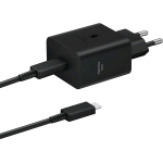 SAMSUNG EP-T4511XBEGEU CARICABATTERIE DA RETE USB-C 45 W FAST CHARGING CON CAVO NERO