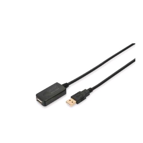 DIGITUS DA-70130-4 CAVO PROLUNGA USB-A 2.0 MASCHIO/FEMMINA 5 METRI COLORE NERO