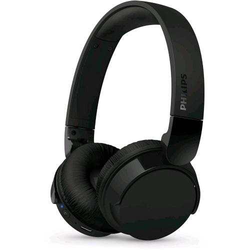 PHILIPS TAH4209BK CUFFIA OVER-EAR WIRELESS BLUETOOTH CON MICROFONO CHIAMATE E MUSICA ISOLAMENTO ACUSTICO PASSIVO BASSI DINAMICI USB-C NERO