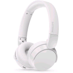 PHILIPS TAH4209WT CUFFIA OVER-EAR WIRELESS BLUETOOTH CON MICROFONO CHIAMATE E MUSICA ISOLAMENTO ACUSTICO PASSIVO BASSI DINAMICI USB-C BIANCO
