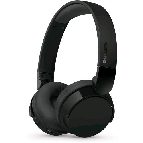 PHILIPS TAH3209BK CUFFIA OVER-EAR WIRELESS BLUETOOTH CON MICROFONO MUSICA E CHIAMATE ISOLAMENTO ACUSTICO PASSIVO FINO A 25 ORE DI RIPRODUZIONE NERO