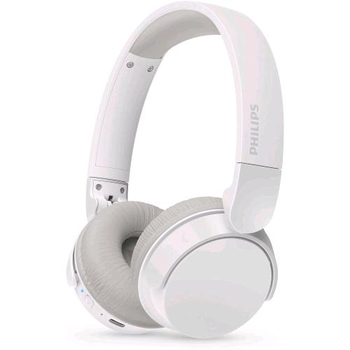 PHILIPS TAH3209WT CUFFIA OVER-EAR WIRELESS BLUETOOTH CON MICROFONO MUSICA E CHIAMATE ISOLAMENTO ACUSTICO PASSIVO FINO A 25 ORE DI RIPRODUZIONE BIANCO