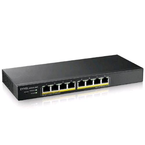 ZYXEL GS1915-8EP-EU0101F SWITCH GESTITO L2 8 x 10/100/1000 (PoE+) PoE+ (60 W) COMPATIBILE CON NEBULAFLEX
