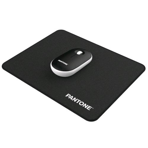PANTONE PT-MP002B KIT MOUSE LASER WIRELESS CLICK SILENZIOSO + MOUSE PAD NERO