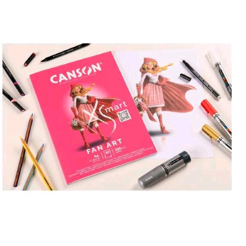 CANSON ALBUM DA DISEGNO 20 FOGLI 250 GR A4 BIANCO CONF 5 Pz.