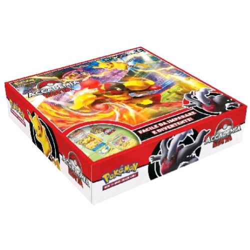 POKEMON ACCADEMIA LOTTA DEL GCC POKEMON CON 3 MAZZI DI CARTE 3 POKEMON TABELLONE E ALTRO