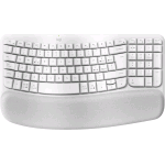 LOGITECH WAVE KEYS TASTIERA ERGONOMICA RF SENZA FILI 2.4GHz + BLUETOOTH QWERTY ITALIANO BIANCO
