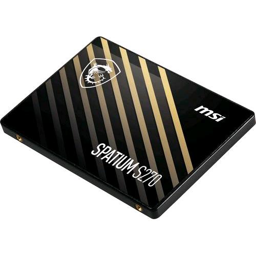 MSI SPATIUM S270 SSD INTERNO 480GB 3D NAND INTERFACCIA SATA III FORMATO 2.5" BLACK
