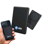 TECHMADE POWERBANK ULTRA SLIM SOLO 7.9mm 5.000mAh WIRELESS MAGNETICO LOGO INTER NERO AZZURRO
