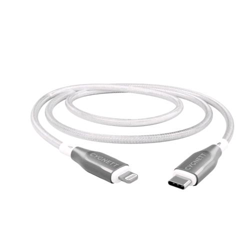 CYGNETT CAVO ADATTATORE DA LIGHTNING A USB-C 2 MT BIANCO