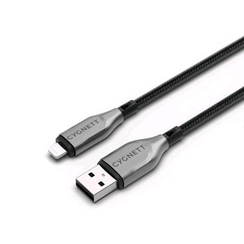 CYGNETT CAVO INTRECCIATO DA USB-A A LIGHTNING MASCHIO/MASCHIO 1 MT NERO