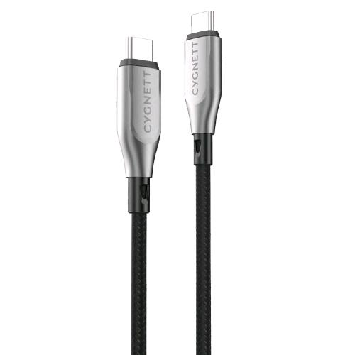 CYGNETT CAVO INTRECCIATO USB-C MASCHIO-MASCHIO 1 MT NERO