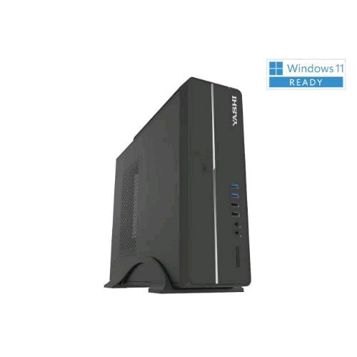 YASHI YY11752 SFF i7-11700 RAM 8GB-SSD 512GB NVMe-INTEL UHD GRAPHICS 750-TASTIERA MOUSE WIN 11 PROF NERO