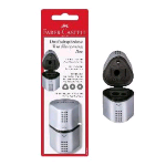 FABER CASTELL TEMPERAMATITE 3 FORI GRIP 2001 CON CONTENITORE ARGENTO