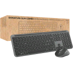 LOGITECH SIGNATURE SLIM MK950 FOR BUSINESS KIT TASTIERA E MOUSE WIRELESS DIGITAZIONE DISCRETA RICEVITORE SICUROBLUETOOTH CERTIFICAZIONE GLOBALE