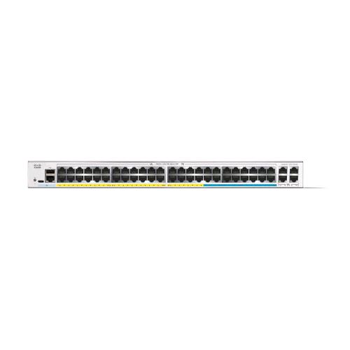 CISCO CATALYST 1300-48MGP-4X SWITCH GESTITO L3 - 48 x 10 Gigabit Ethernet + 4 x 10 Gigabit SFP+ PoE+ (370 W) BIANCO MONTABILE SU RACK