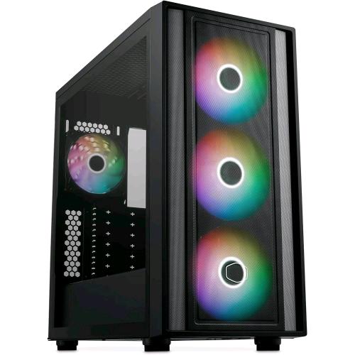 COOLER MASTER MASTERBOX 600 BTF ARGB MIDDLE TOWER MINITX/MATX/ATX/E-ATX VETRO TEMPERATO NERO