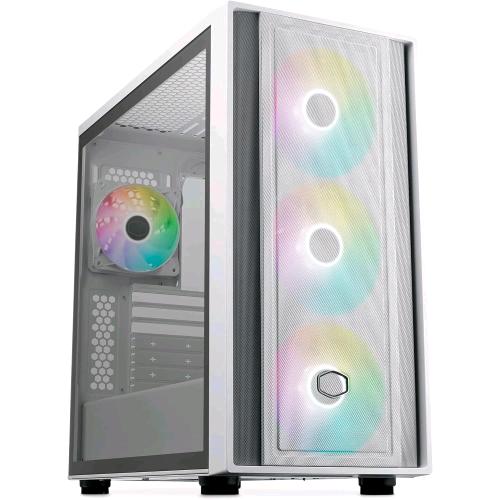 COOLER MASTER MASTERBOX 600 BTF ARGB MIDDLE TOWER MINITX/MATX/ATX/E-ATX VETRO TEMPERATO BIANCO