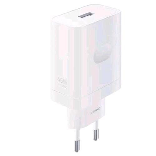 REALME VCB4JAEH SUPERVOOC POWER ADAPTER CARICABATTERIE DA RETE 45 W USB-C BIANCO