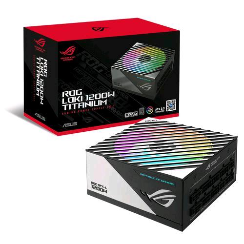 ASUS ROG LOKI  ALIMENTATORE PSU SFX-L 1.200W 100-240V CERTIFICAZIONE 80 PLUS PLATINUM CAVI MODULARI RAFFREDDAMENTO ATTIVO BLACK