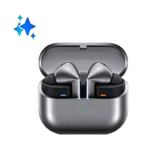 SAMSUNG R630 GALAXY BUDS3 PRO 2024 AURICOLARI IN-EAR TRUE WIRELESS CUFFIE ERGONOMICHE CON LUCE LED CANCELLAZIONE ATTIVA DEL RUMORE AUDIO HI-FI BATTERIA A LUNGA DURATA IP57 SILVER