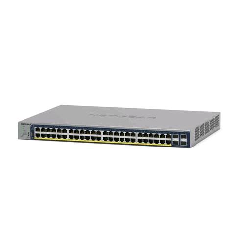 NETGEAR GS728TP-300EUS SWITCH DI RETE GESTITO L2/L3/L4 - 16 x 10/100/1000 (PoE) + 8 x 10/100/1000 (PoE+) + 4 x SFP - PoE+ 192 W MONTABILE SU RACK
